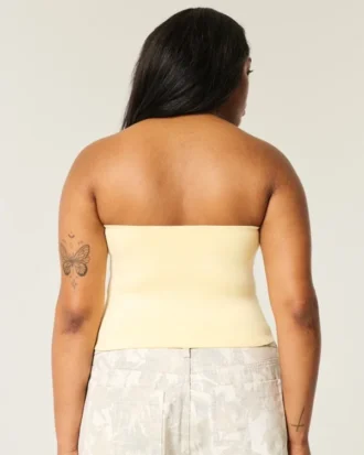 Haut tube en tissu extensible et sans coutures