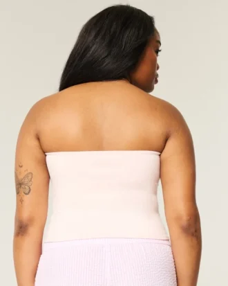 Haut tube en tissu extensible et sans coutures