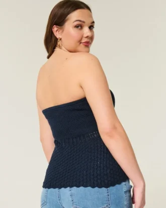 Haut tube style pull au crochet Haut tube style pull au crochet