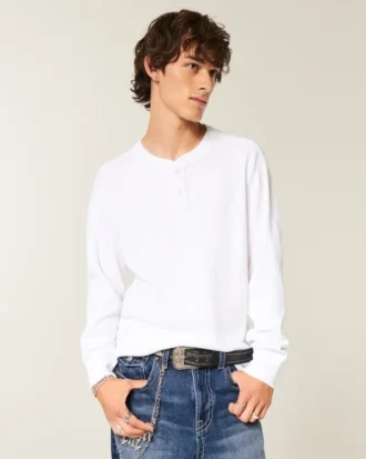 Henley thermique décontracté