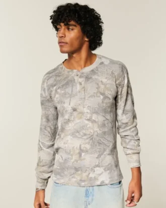 Henley thermique décontracté