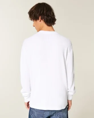 Henley thermique décontracté