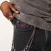 Hollister x Taco Bell Jean baggy noir délavé avec broderies graphiques Hollister x Taco Bell Jean baggy noir délavé avec broderies graphiques