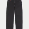 Hollister x Taco Bell Jean baggy noir délavé avec broderies graphiques Hollister x Taco Bell Jean baggy noir délavé avec broderies graphiques
