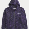 Hollister x Taco Bell Sweat à capuche zippé graphique Boxy Hollister x Taco Bell Sweat à capuche zippé graphique Boxy