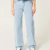 Jean ample taille basse délavé clair Jean ample taille basse délavé clair