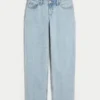 Jean ample taille basse délavé clair Jean ample taille basse délavé clair