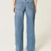 Jean ample taille basse délavé moyen déchiré Jean ample taille basse délavé moyen déchiré