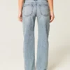 Jean ample taille basse délavage moyen Jean ample taille basse délavage moyen