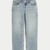 Jean ample taille basse délavage moyen Jean ample taille basse délavage moyen