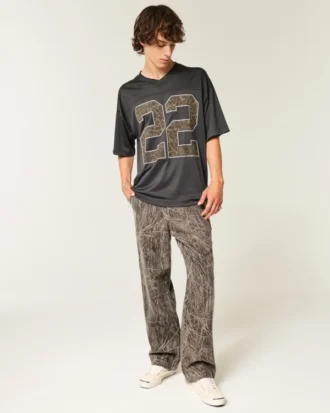 Jean baggy camouflage