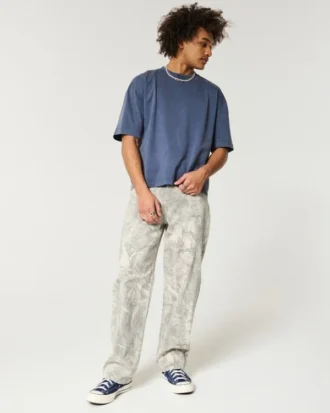 Jean baggy camouflage