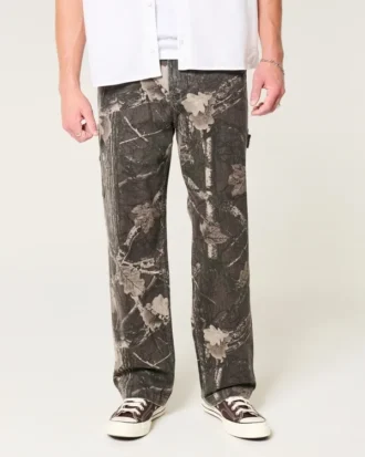 Jean baggy camouflage