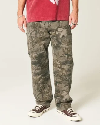 Jean baggy camouflage
