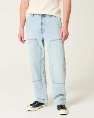 Jean baggy Carpenter délavé clair