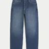Jean baggy foncé délavé
