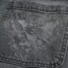 Jean baggy à motif cœur gris Jean baggy à motif cœur gris