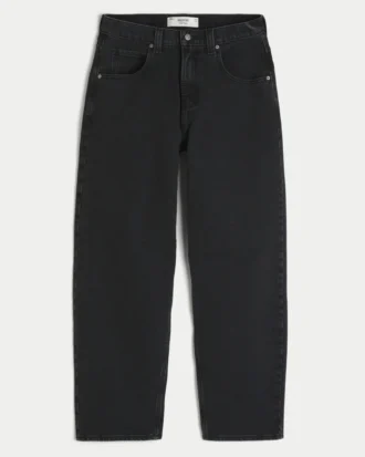 Jean baggy noir délavé