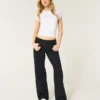 Jean baggy noir taille basse Jean baggy noir taille basse
