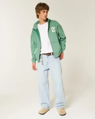 Jean baggy skater délavé clair