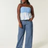 Jean baggy taille basse, coupe ample, délavage moyen Jean baggy taille basse, coupe ample, délavage moyen