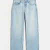 Jean baggy taille basse délavé clair Jean baggy taille basse délavé clair
