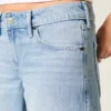 Jean baggy taille basse délavé clair à nœuds cloutés Jean baggy taille basse délavé clair à nœuds cloutés