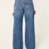 Jean baggy taille basse délavé foncé Jean baggy taille basse délavé foncé