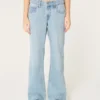 Jean baggy taille basse, délavage moyen Jean baggy taille basse, délavage moyen