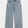 Jean baggy taille basse, délavage moyen Jean baggy taille basse, délavage moyen