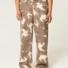 Jean baggy taille basse imprimé vache Jean baggy taille basse imprimé vache