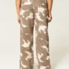 Jean baggy taille basse imprimé vache Jean baggy taille basse imprimé vache