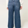 Jean baggy taille mi-haute foncé Jean baggy taille mi-haute foncé