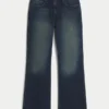 Jean bootcut décontracté délavé foncé Jean bootcut décontracté délavé foncé