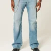 Jean bootcut décontracté délavé moyen Jean bootcut décontracté délavé moyen