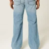 Jean bootcut décontracté délavé moyen Jean bootcut décontracté délavé moyen