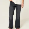 Jean bootcut décontracté noir délavé Jean bootcut décontracté noir délavé