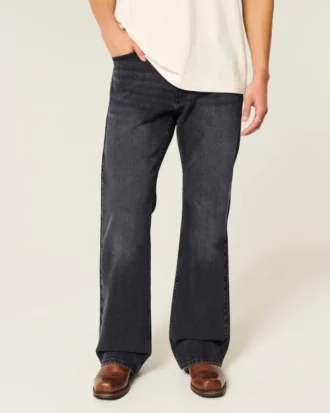 Jean bootcut décontracté noir délavé Jean bootcut décontracté noir délavé