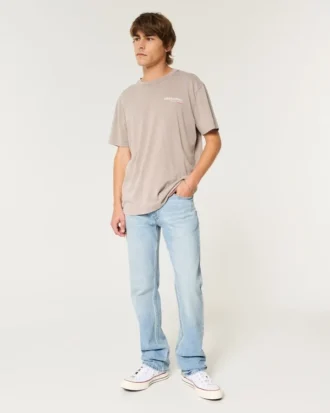 Jean bootcut délavé clair
