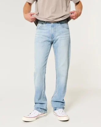 Jean bootcut délavé clair