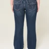 Jean bootcut taille basse délavé foncé Jean bootcut taille basse délavé foncé