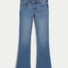 Jean bootcut taille basse délavage moyen Jean bootcut taille basse délavage moyen