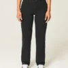 Jean droit taille haute noir Jean droit taille haute noir