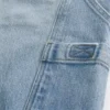 Jean peintre baggy à poche arrière brodée et délavage clair Jean peintre baggy à poche arrière brodée et délavage clair