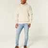 Jean skinny athlétique délavé clair Jean skinny athlétique délavé clair