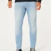 Jean skinny athlétique délavé clair Jean skinny athlétique délavé clair