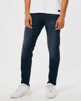 Jean skinny athlétique délavé foncé