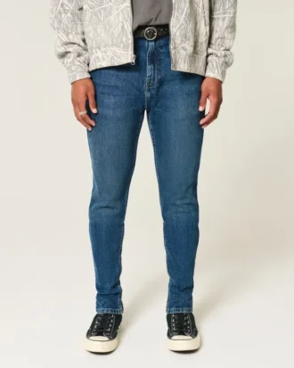 Jean skinny athlétique délavé foncé