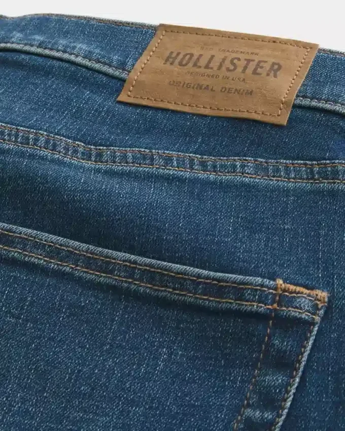 Jean skinny athlétique délavé foncé Jean skinny athlétique délavé foncé