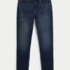 Jean skinny athlétique délavé foncé Jean skinny athlétique délavé foncé